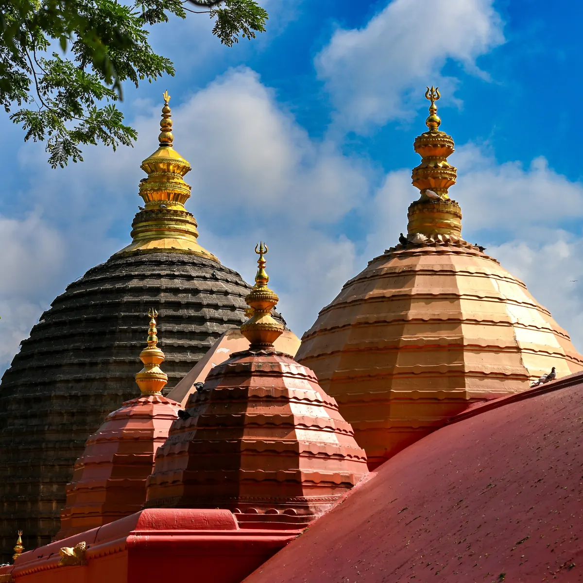 Domed towers of Kamakhya Temple in Guwahati
