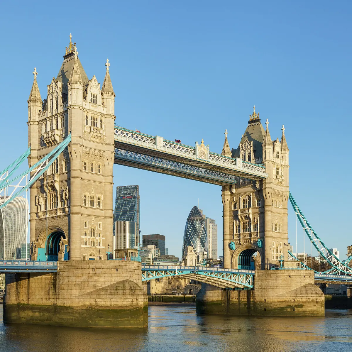 Tower Bridge spanning the River Thames in London