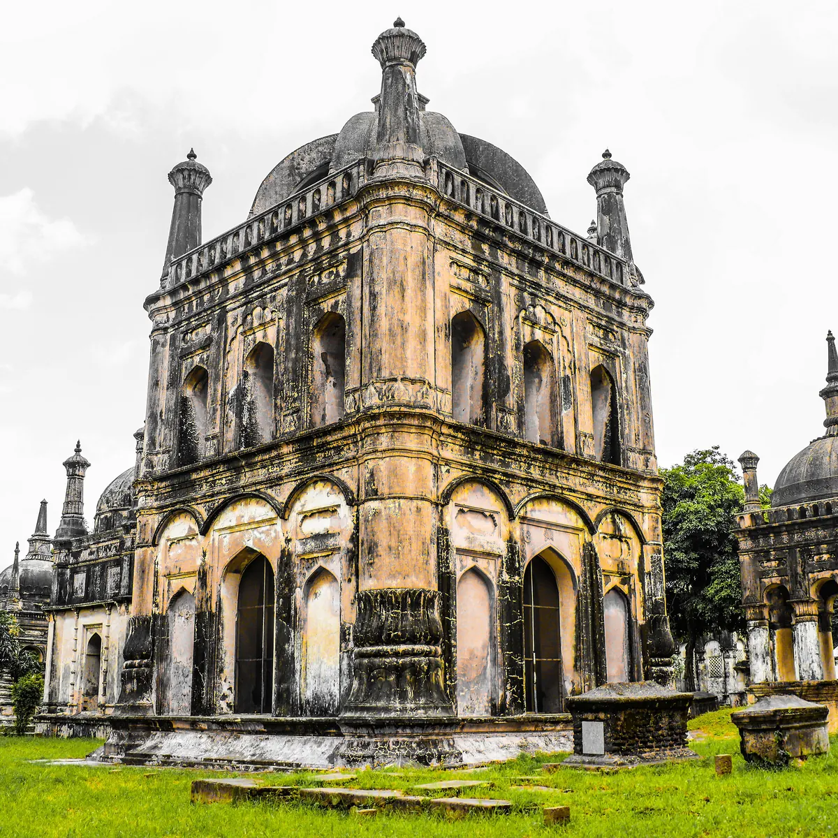 Ornate mausoleum at the Dutch cemetery in Surat